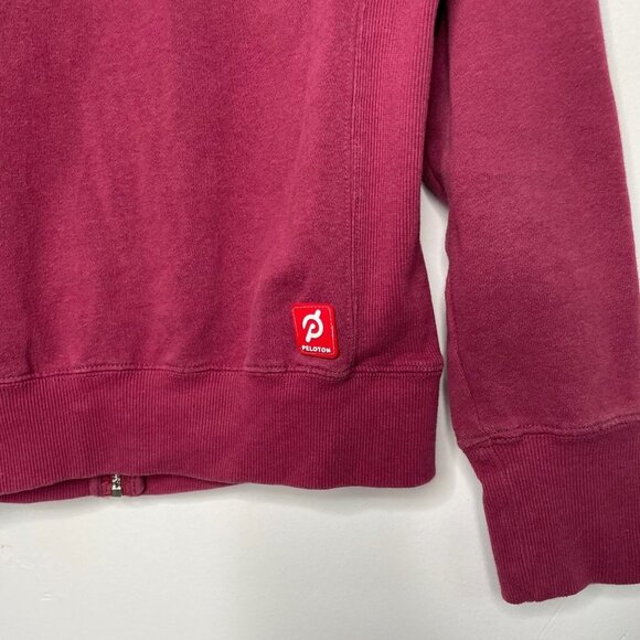 Peloton Womens Zip Up Sweatshirt Hoodie Size Small Spin Cycling - Picture 4 of 7